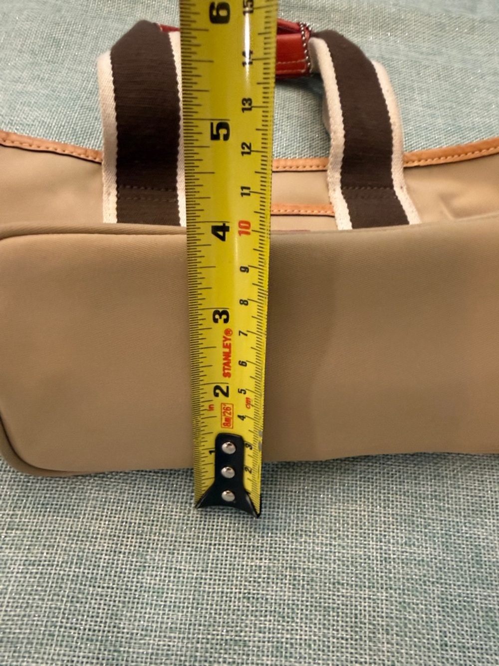 Coach Hamptons Mini Weekend Tote Bag Style 6260 Y2K Vintage with Daisy Charm - Picture 8 of 10